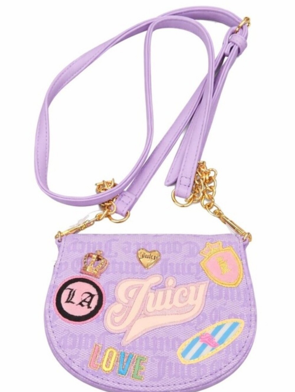 JUICY COUTURE Lavender Run the World Mini Rounded Crossbody Bag, NWT
